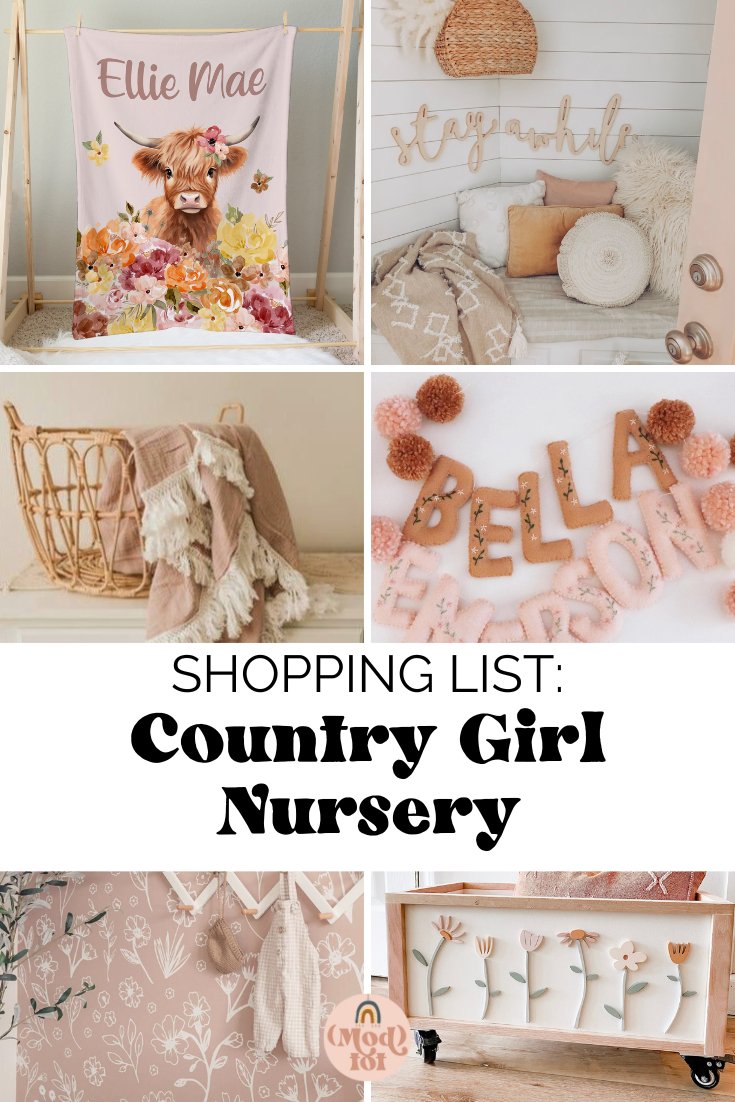 Shopping List: Country Baby Girl Nursery - Modified Tot