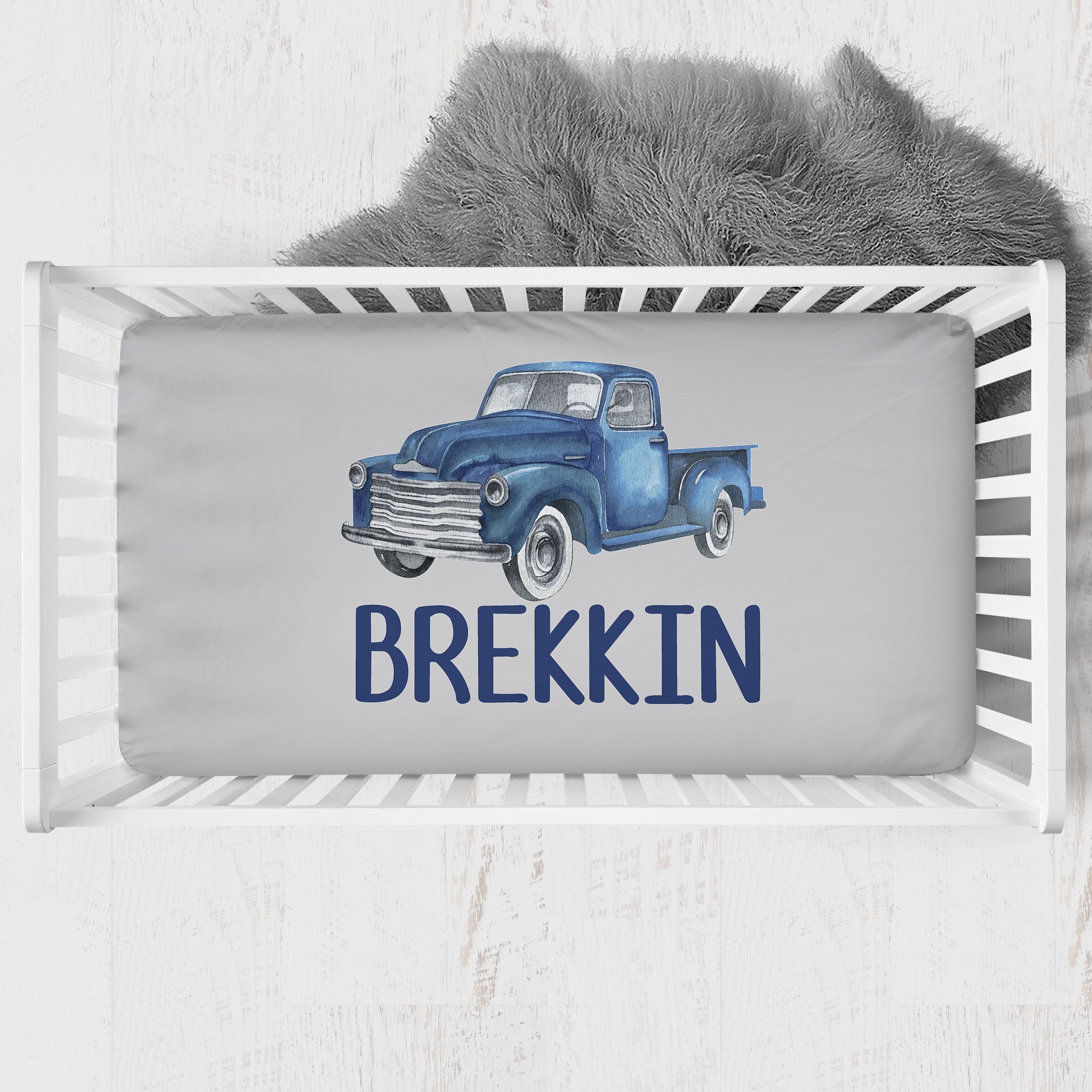 Vintage Truck Nursery Starter Crib Bedding Set