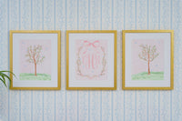 Nursery Art Trio | Chinoiserie Garden