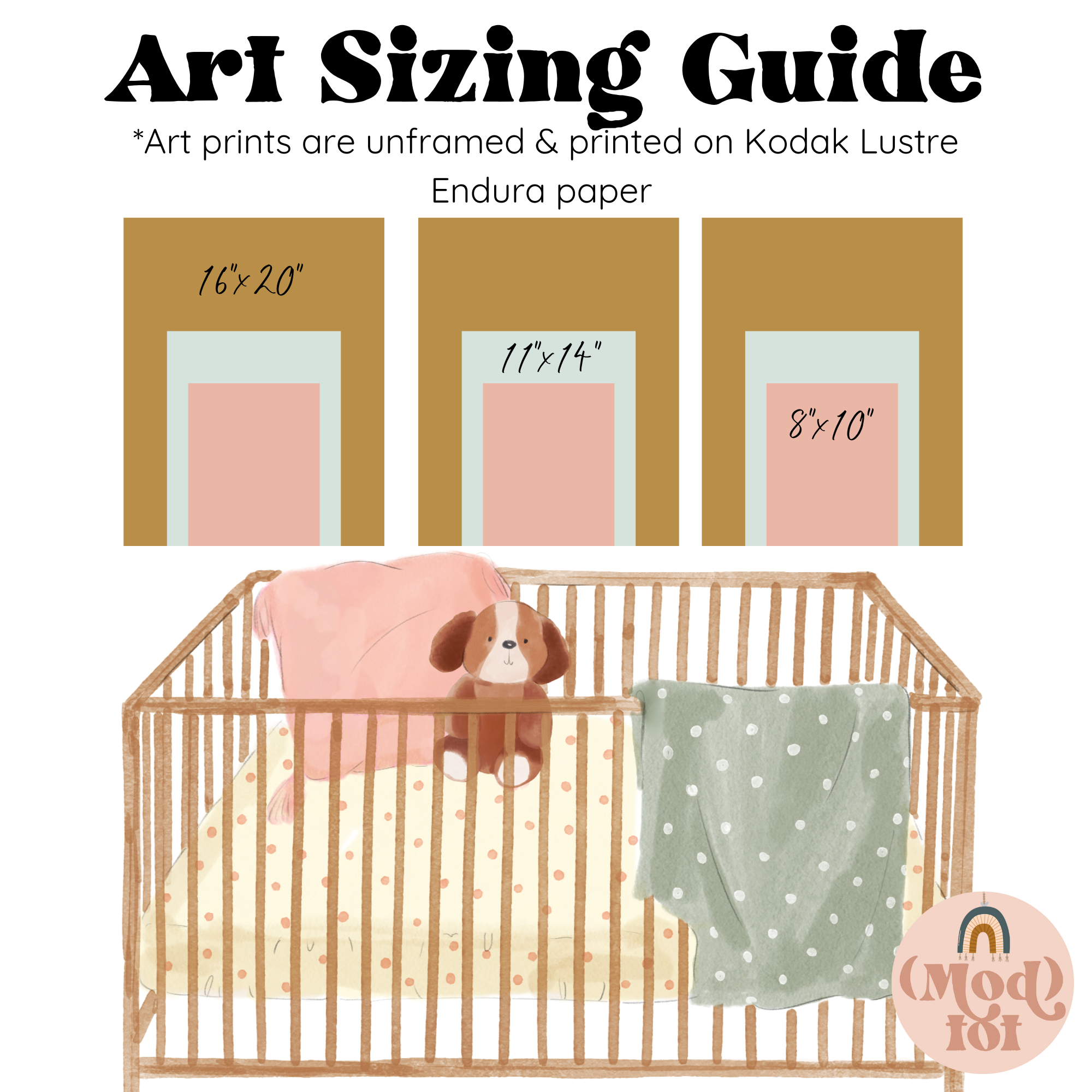 a baby crib with a teddy bear in it