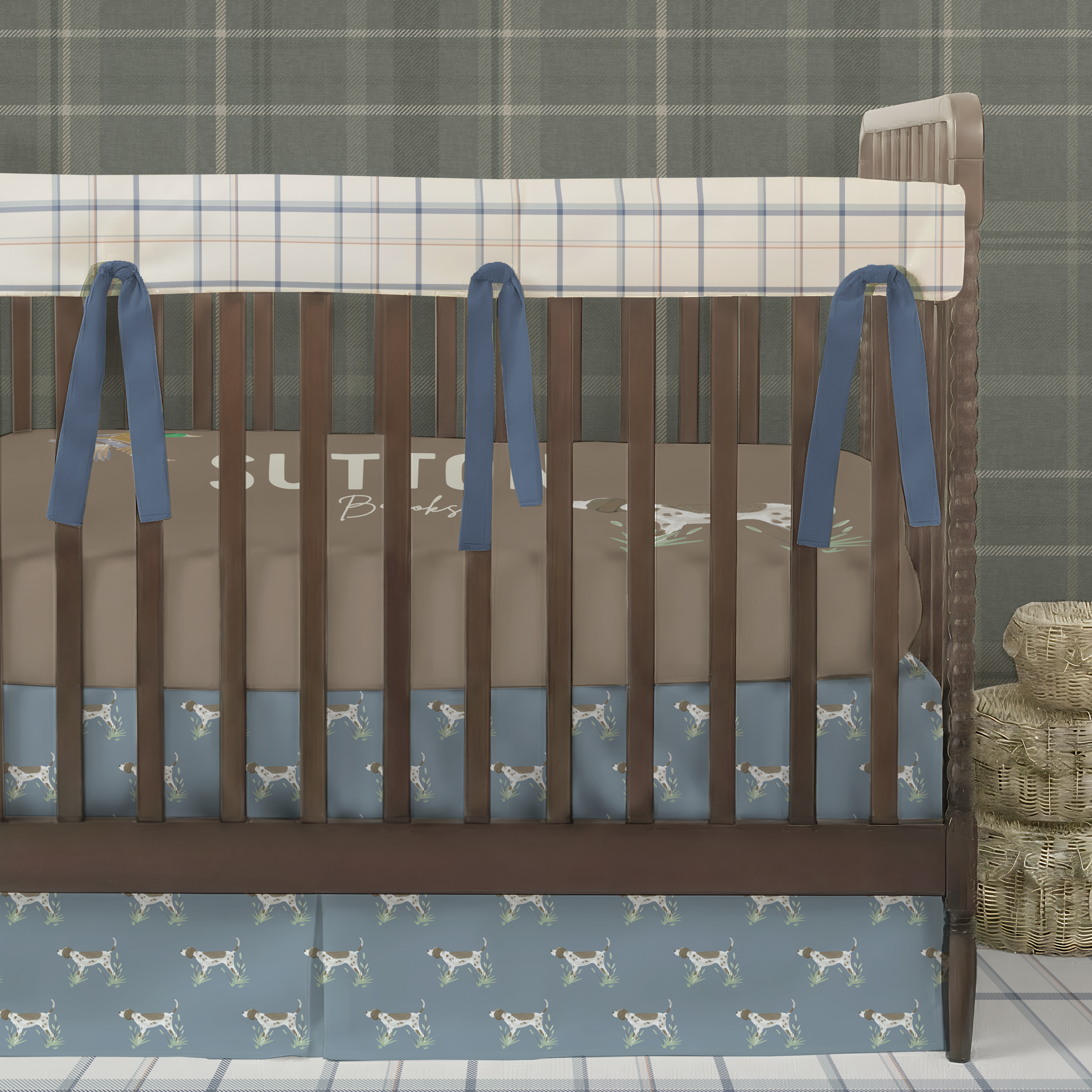 Crib Bedding Set | Stillwater Check
