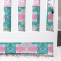 Southern Preppy Abstract Crib Skirt - gender_girl, Southern Preppy, Theme_Tropical