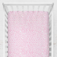 Southern Preppy Pink Cheetah Spots Crib Sheet - gender_girl, Southern Preppy,