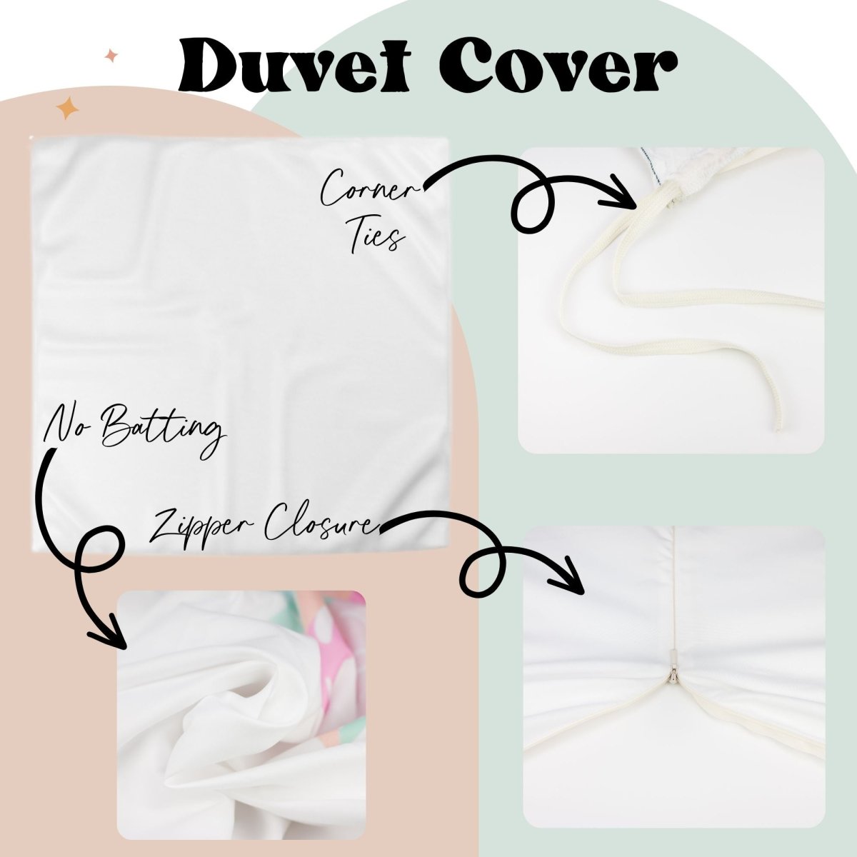 Aqua Floral Kids Bedding Set (Comforter or Duvet Cover) - gender_girl, text, Theme_Floral