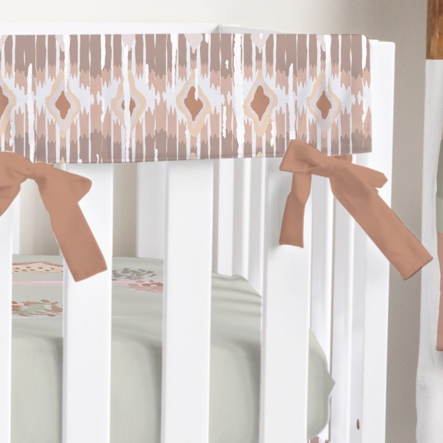 Boho Desert Ikat Crib Rail Guards Crib Bedding & Nursery Decor
