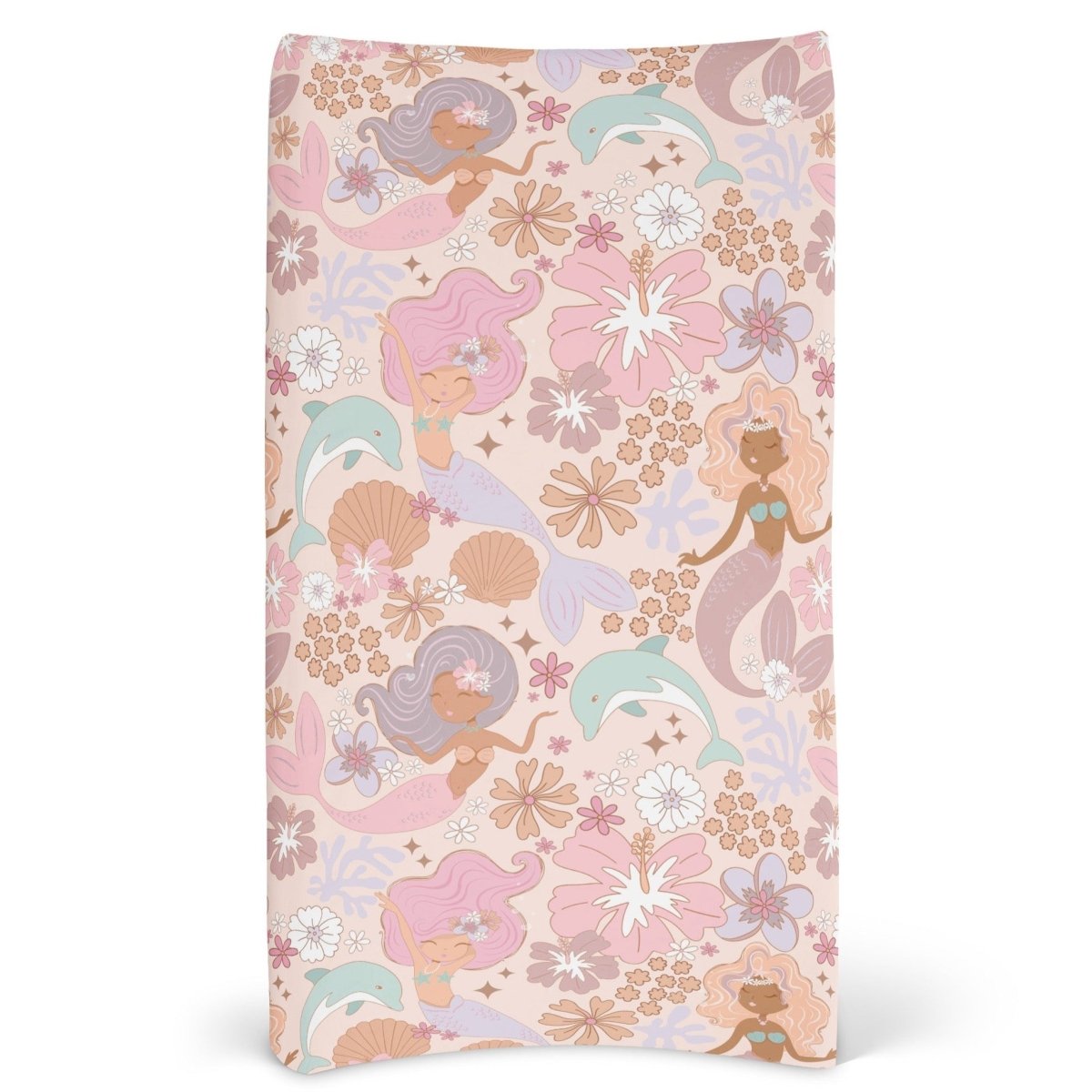Boho Mermaids Changing Pad Cover Crib Bedding & Nursery Decor