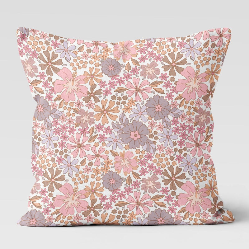 Boho Mermaids Floral Throw Pillow - Boho Mermaids, gender_girl, Theme_Boho