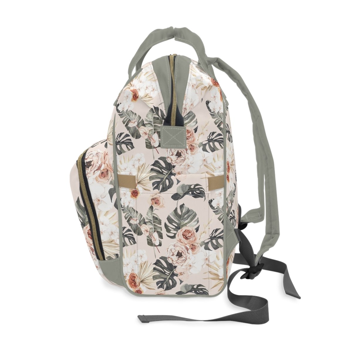Boho Tropics Personalized Backpack Diaper Bag - Boho Tropics, gender_girl, text