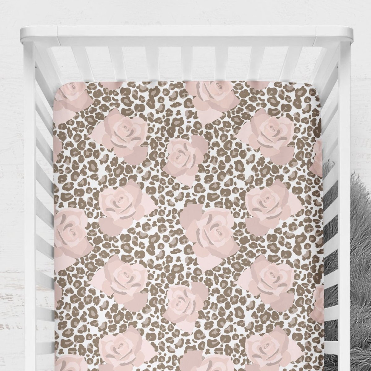 Cheetah Floral Nursery Starter Set - Cheetah Floral, gender_girl, text