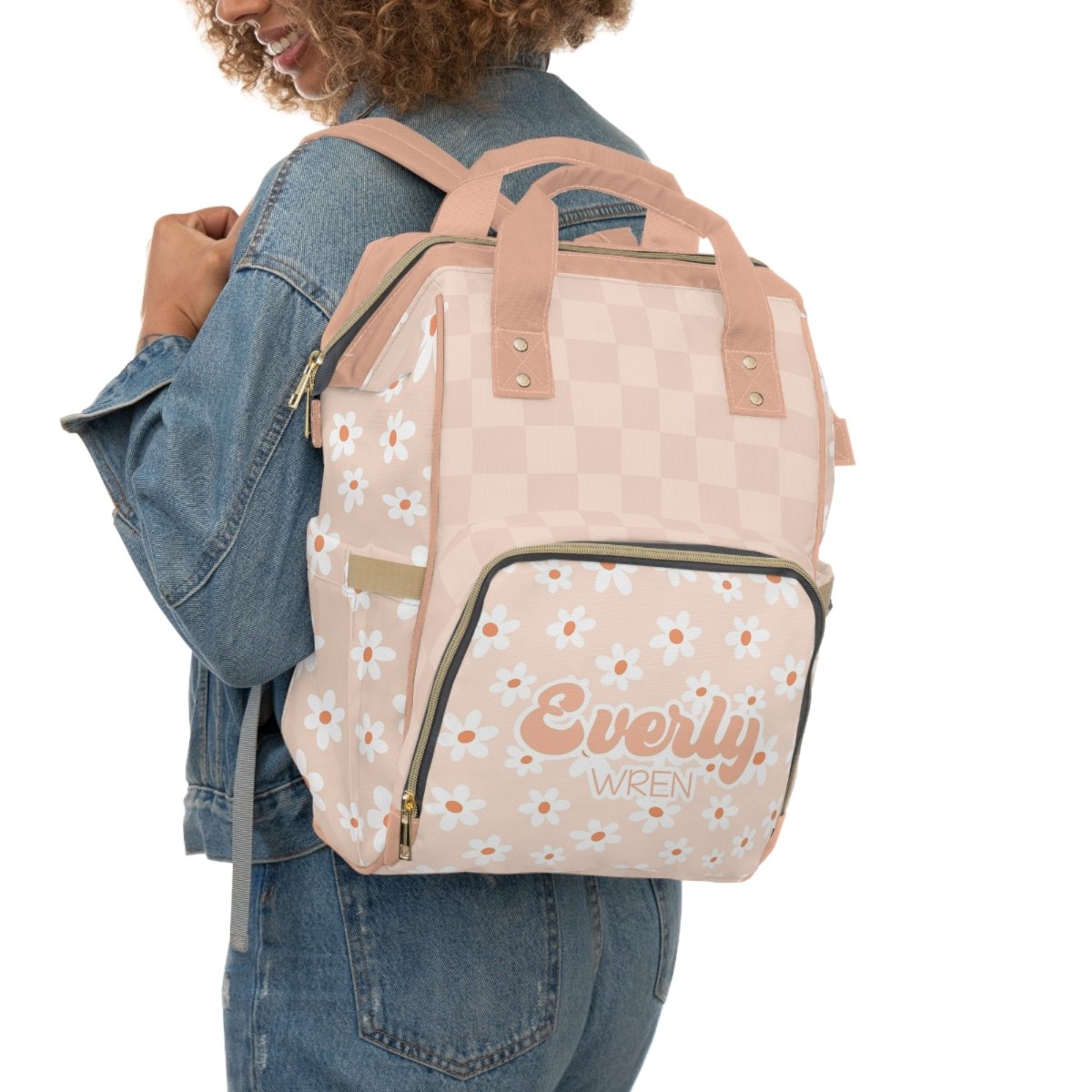 Daisy Personalized Backpack Diaper Bag - Daisy, gender_girl, text