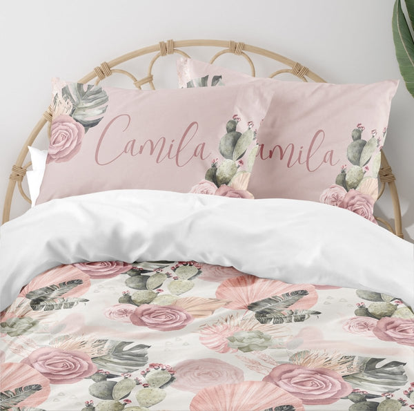 Desert Rose Kids Bedding Set (Comforter or Duvet Cover) - Desert Rose, gender_girl, text