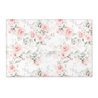 Highland Cow Floral Nursery Rug - gender_girl, Highland Cow Floral, Theme_Boho