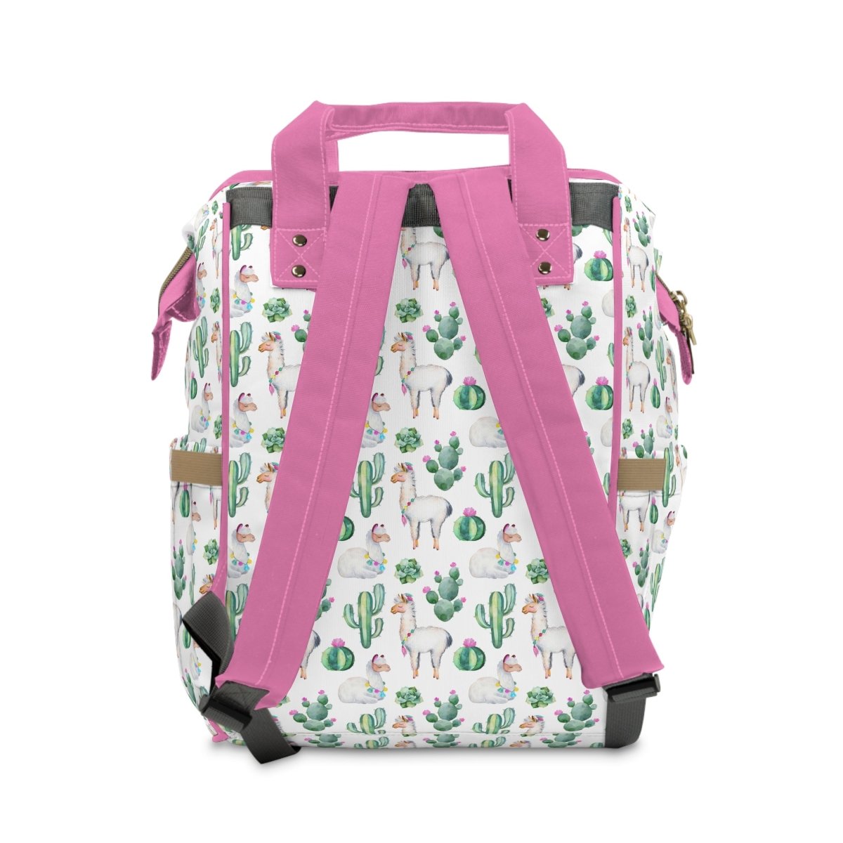 Llama Love Personalized Backpack Diaper Bag - gender_girl, Llama Love, text