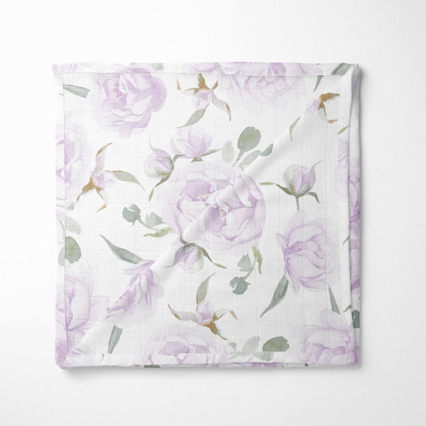 Lovely Lavender Muslin Blanket - gender_girl, Lovely Lavender, Theme_Floral