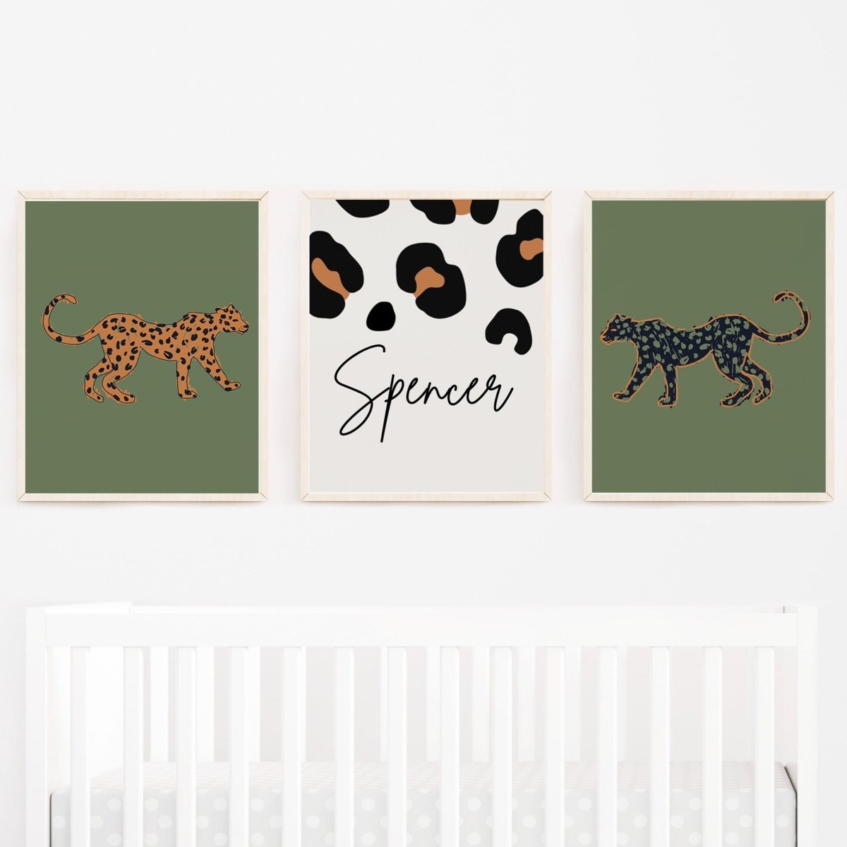 Luxe Cheetah Personalized Nursery Art - gender_boy, gender_neutral, Luxe Leopard