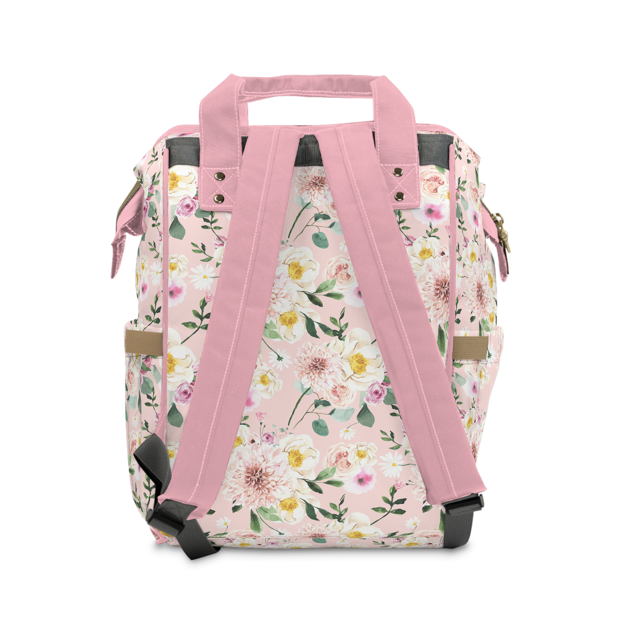 Farm Floral Personalized Backpack Diaper Bag - Farm Floral, gender_girl, text