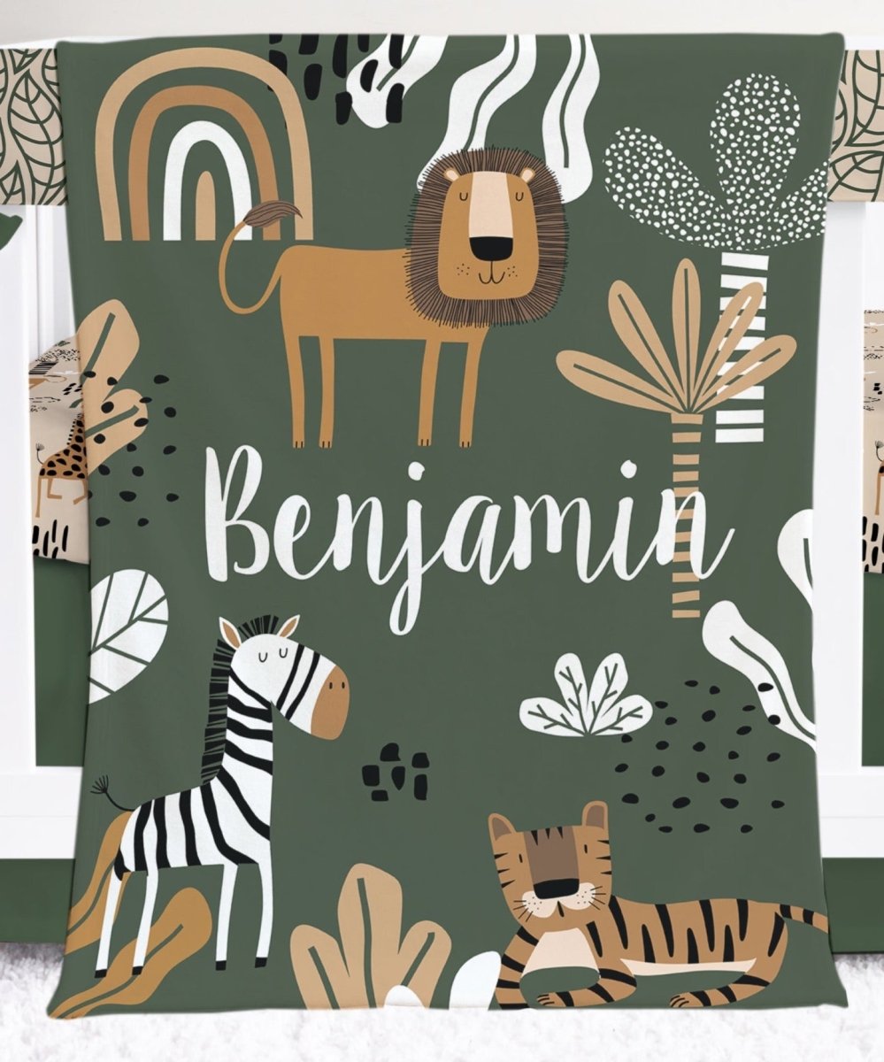 Mod Safari Leaf Crib Bedding Crib Bedding & Nursery Decor Modified Tot