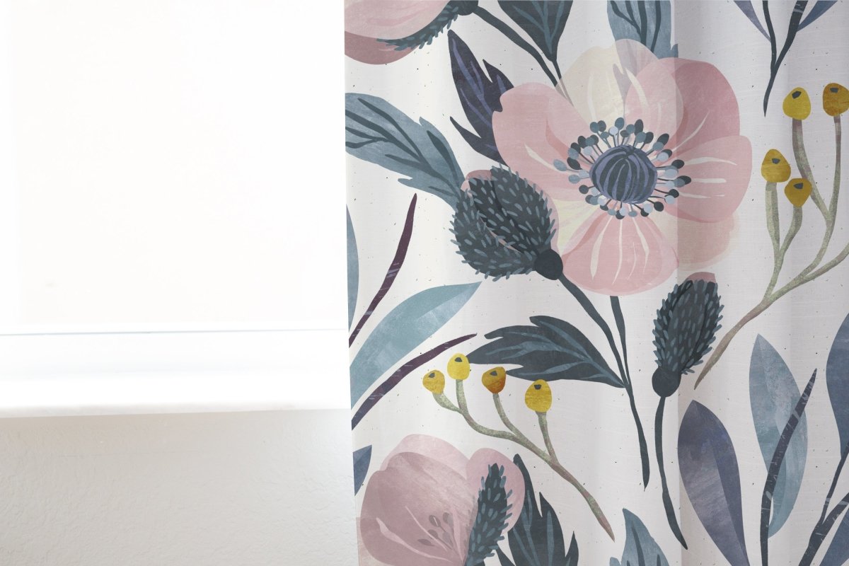 Moody Floral Curtain Panel - gender_girl, Moody Floral, Theme_Floral