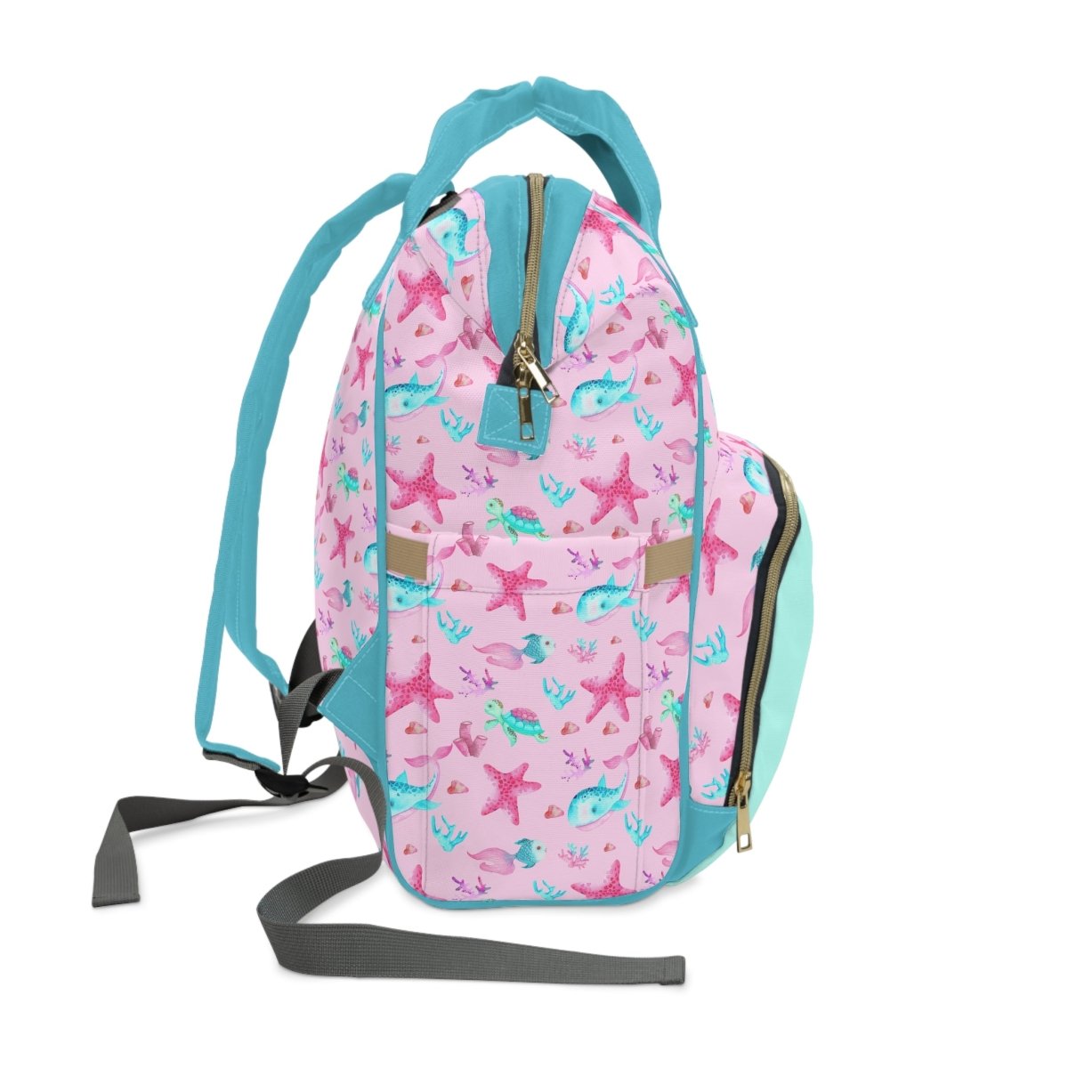 Ocean Girl Personalized Backpack Diaper Bag - gender_girl, Ocean Girl, text