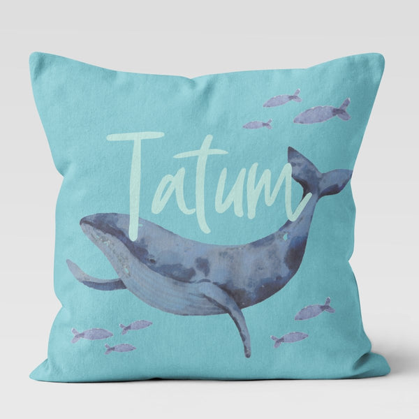Oh Whale! Personalized Throw Pillow - gender_boy, gender_neutral, Oh Whale!