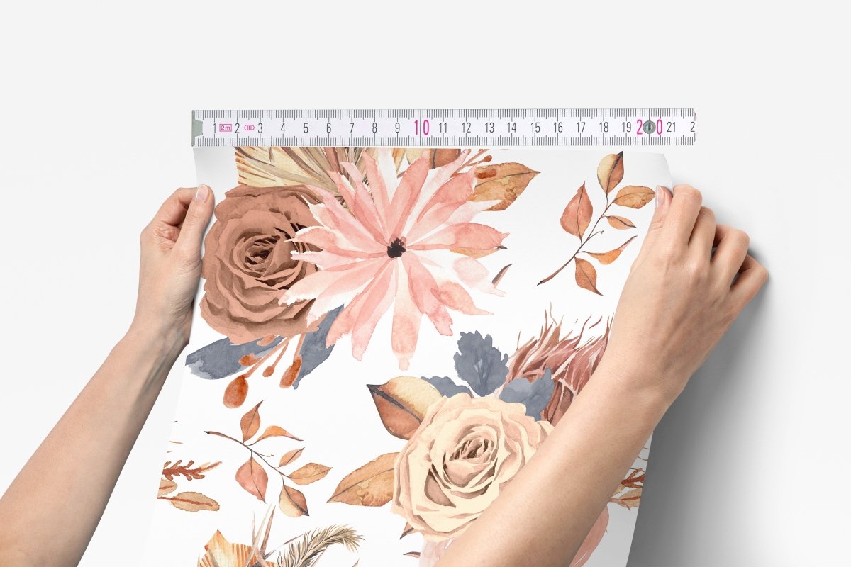 Soft Boho Large Floral Peel & Stick Wallpaper - gender_girl, Theme_Boho, Theme_Floral