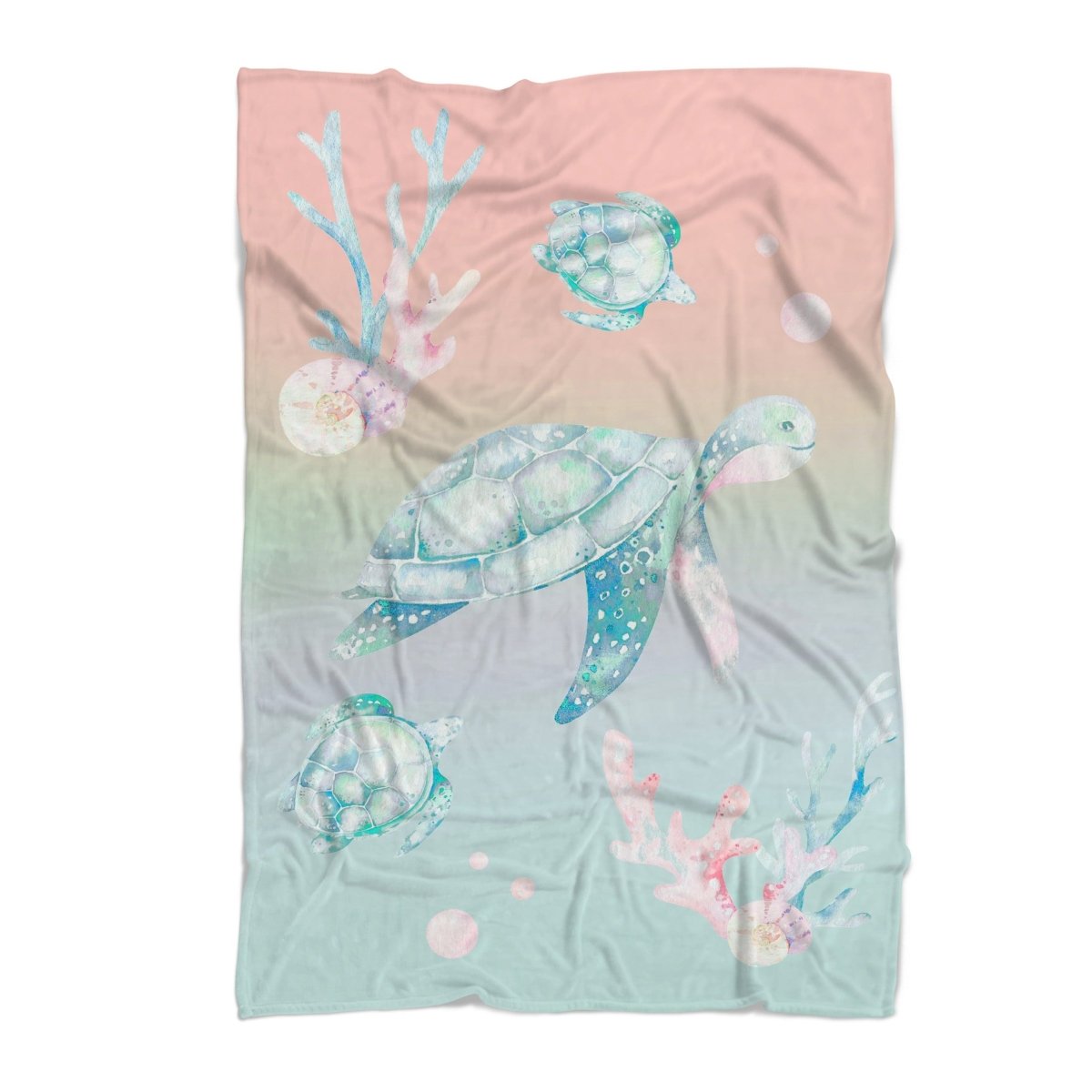 Sweet Sea Turtles Personalized Crib Bedding - gender_boy, gender_girl, gender_neutral