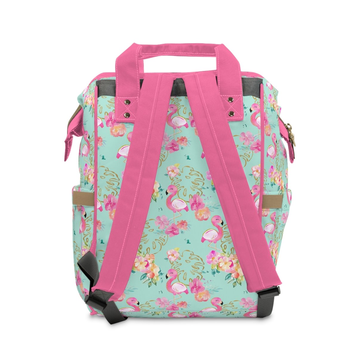 Tropical Flamingo Personalized Backpack Diaper Bag - gender_girl, text, Theme_Tropical