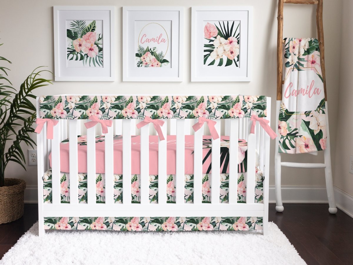 Tropical Floral Nursery Collection - gender_girl, text, Theme_Floral