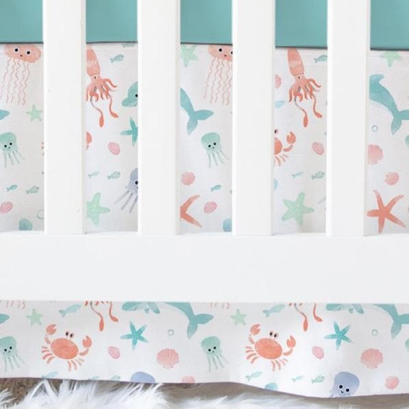 Under the Sea Bumperless Crib Bedding Crib Bedding & Nursery Decor Modified Tot