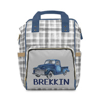 Vintage Truck Personalized Backpack Diaper Bag - gender_boy, text, Vintage Truck
