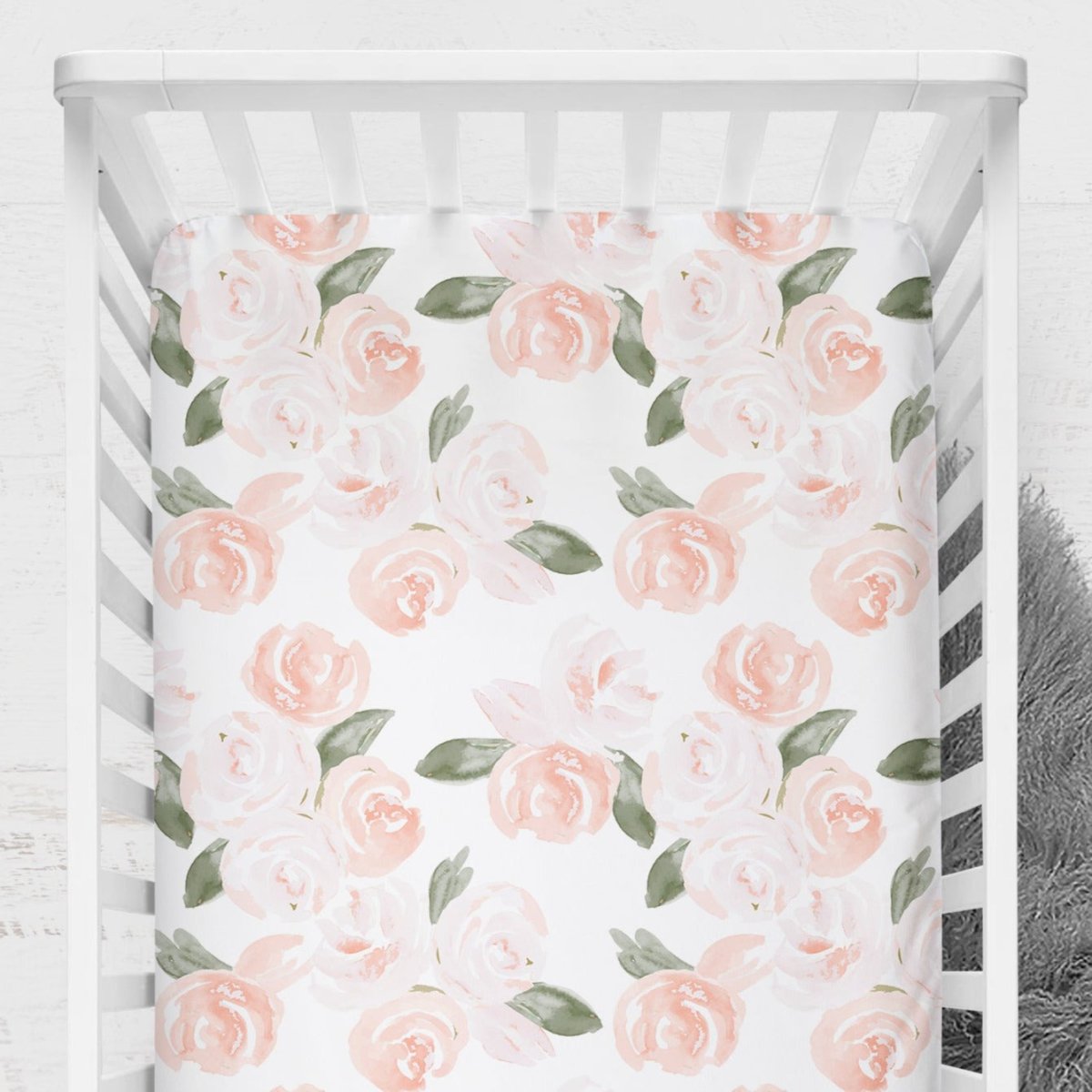 Watercolor Floral Nursery Collection - gender_girl, text, Theme_Floral