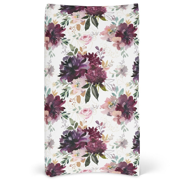Whisper Floral Changing Pad Cover - gender_girl, Theme_Floral, Whisper Floral