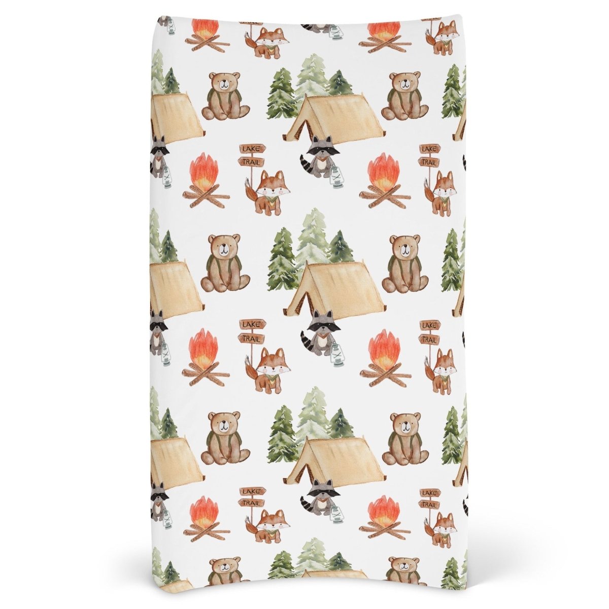 Woodland Camper Changing Pad Cover - gender_boy, Theme_Adventure, Theme_Woodland