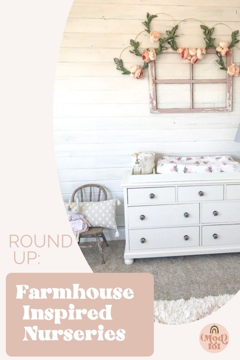 Round Up: Farmhouse Baby Girl Nurseries - Modified Tot