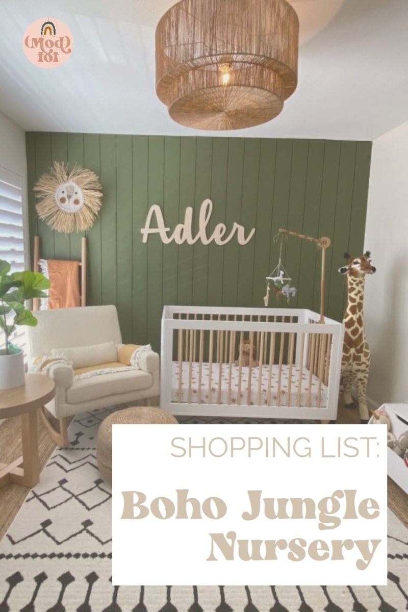 Shopping List: Boho Jungle Nursery - Modified Tot