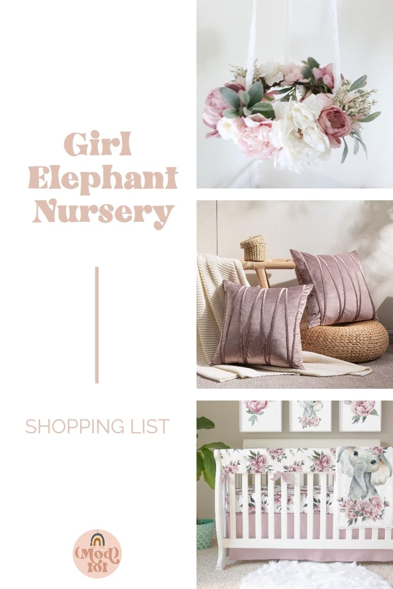 Shopping List: Girl Elephant Nursery - Modified Tot