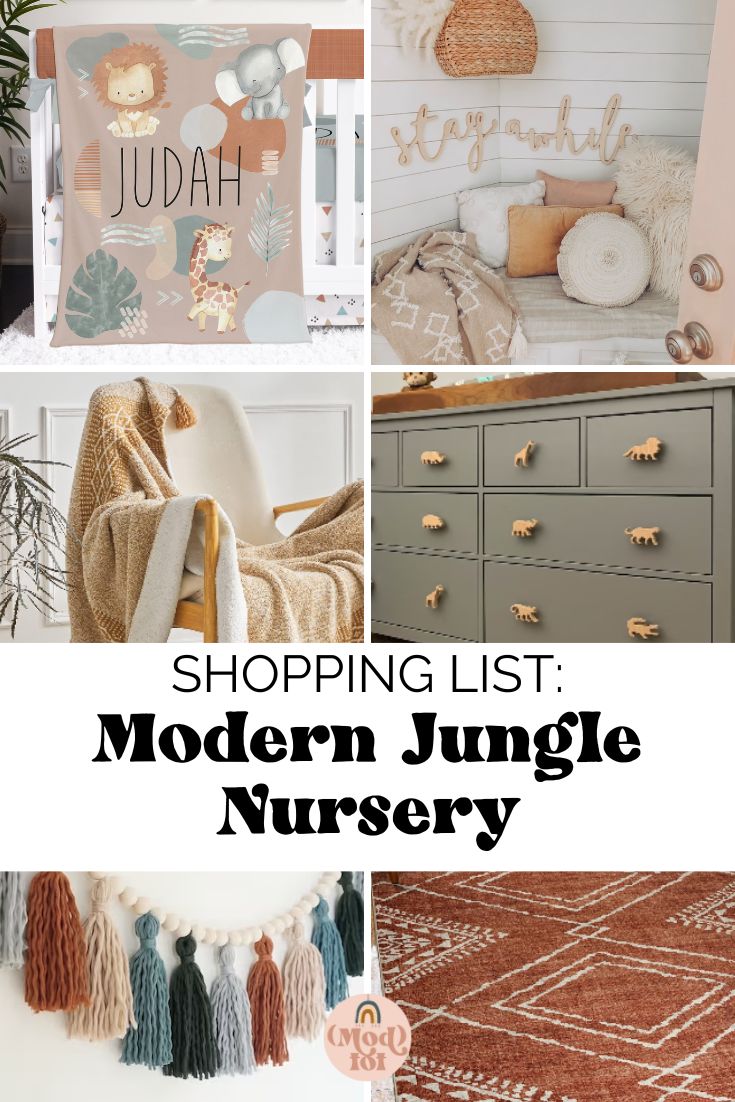 Shopping List: Modern Jungle Nursery - Modified Tot