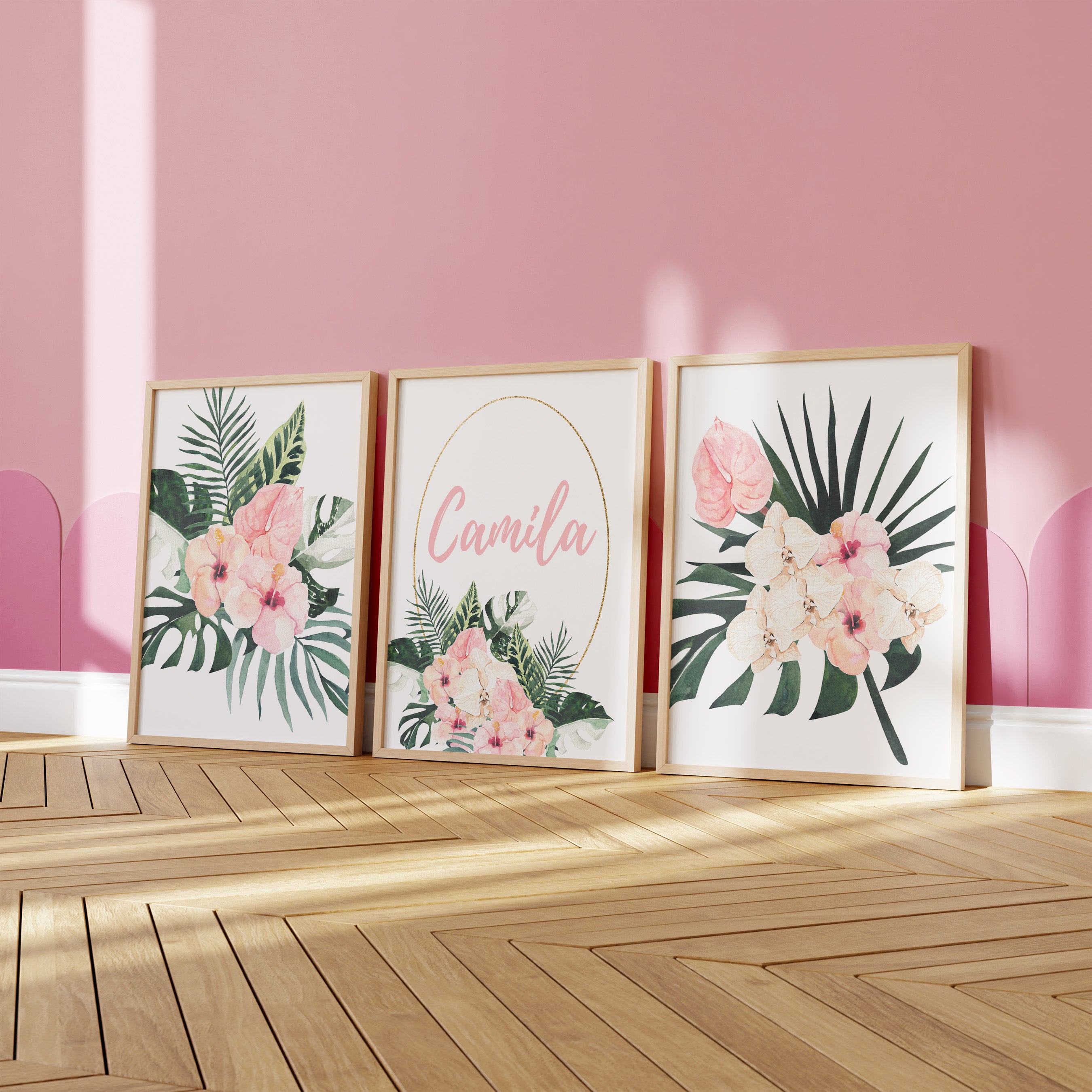 Tropical Floral Nursery Starter Crib Bedding Set
