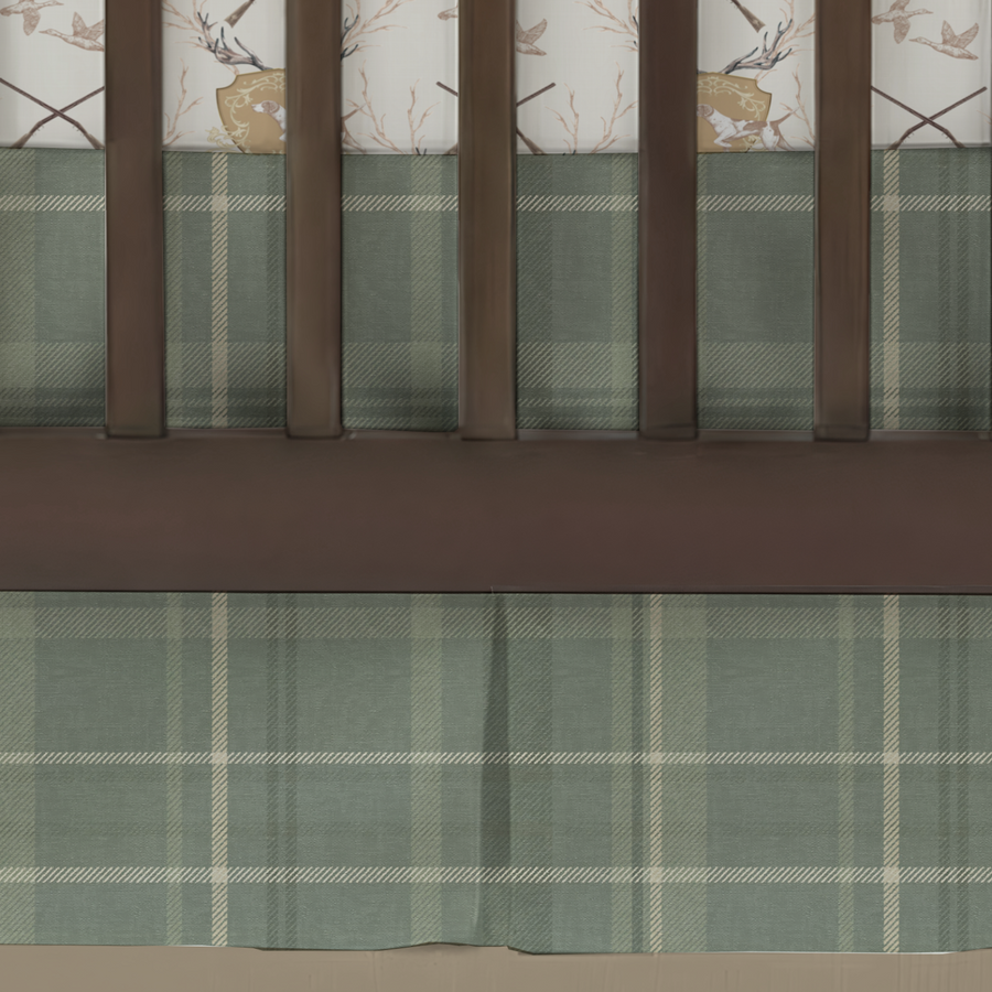 Crib Skirt | Moss Glen Plaid