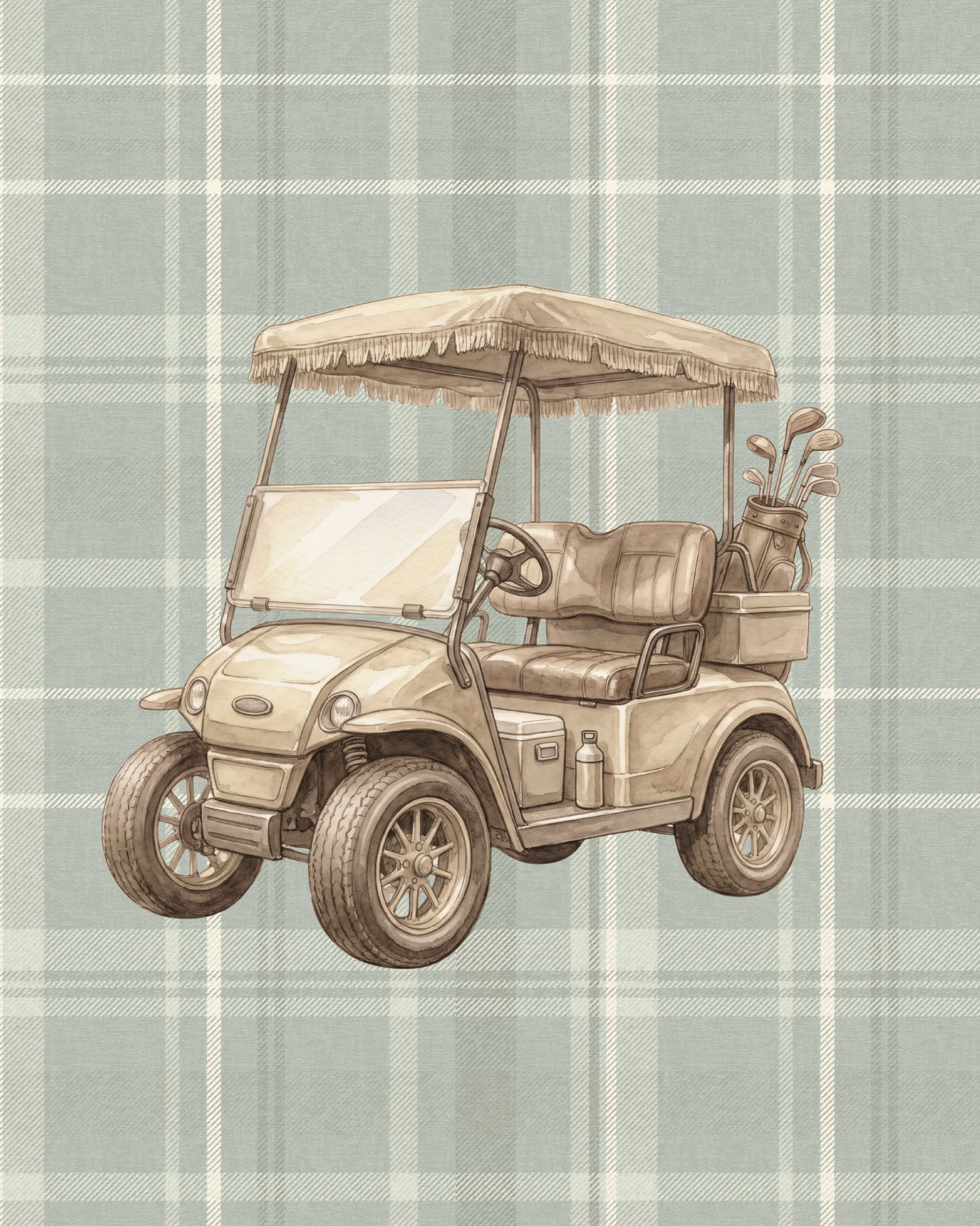 Nursery Art | Golf Cart