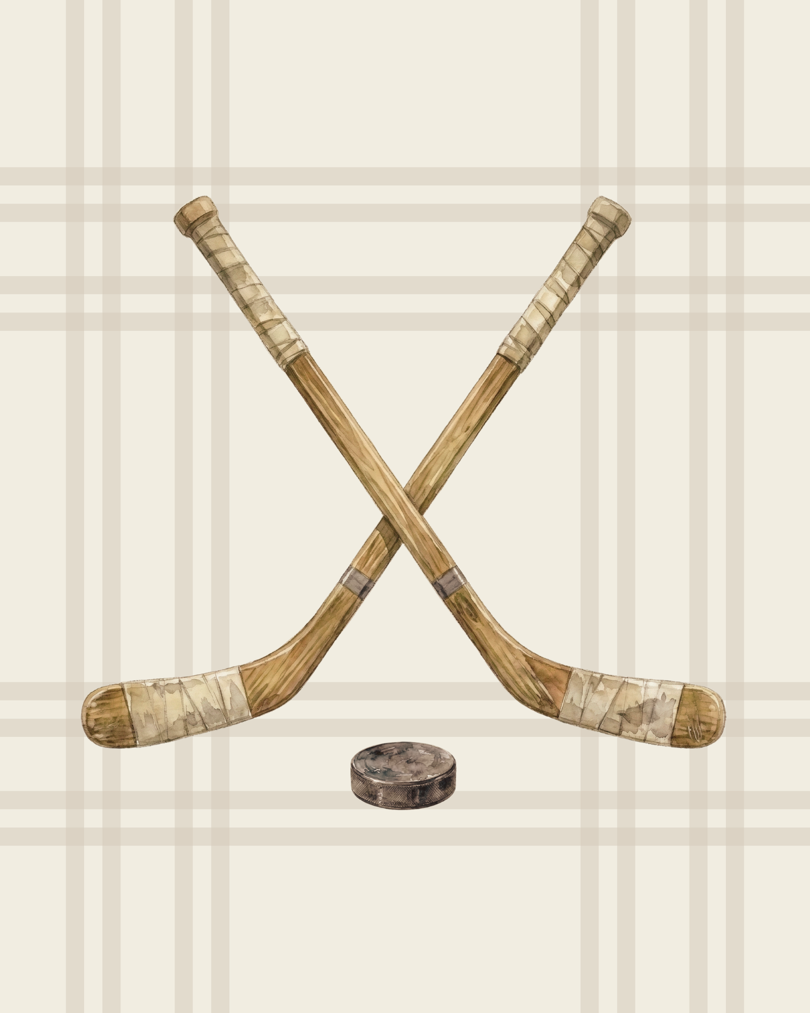 Nursery Art | Hockey Sticks