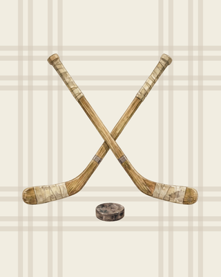 Nursery Art | Hockey Sticks