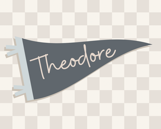 Nursery Art | Personalized Pennant Checkers