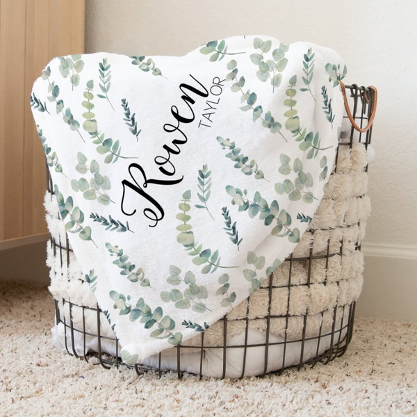Going Green Personalized Baby Blanket - gender_boy, gender_girl, gender_neutral