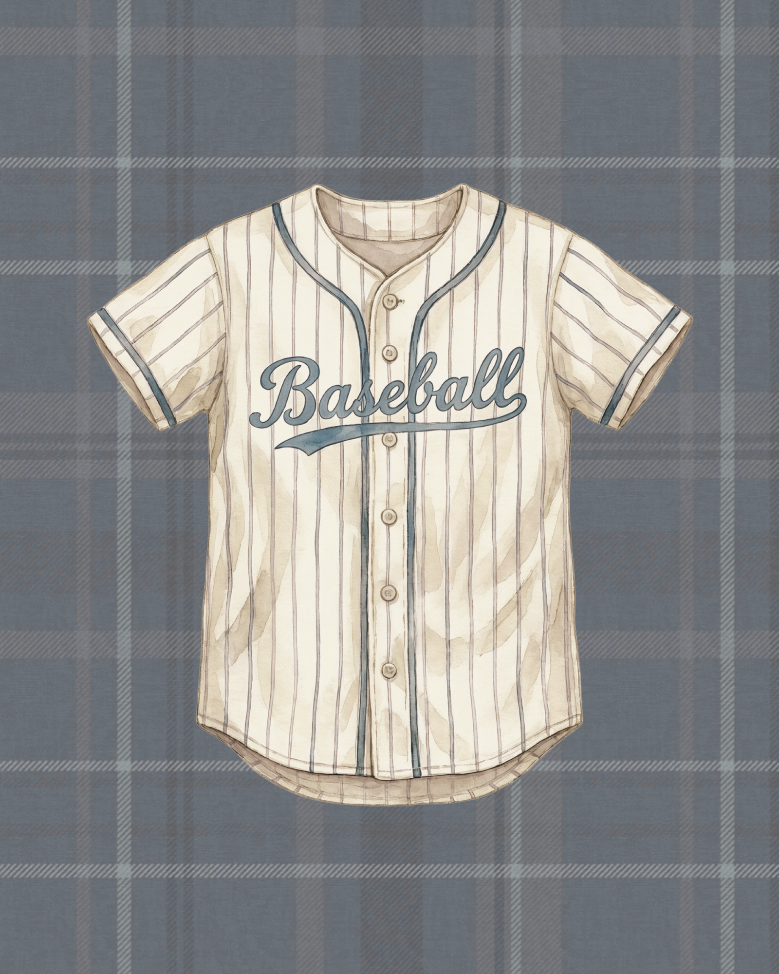 Nursery Art | Baseball Jersey