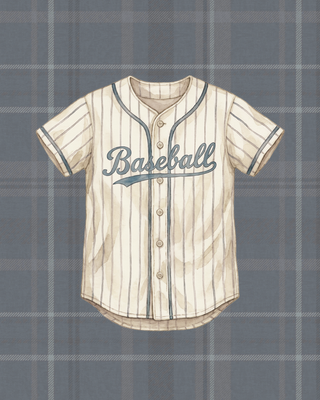 Nursery Art | Baseball Jersey