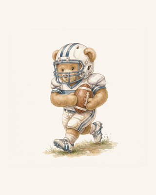 Nursery Art | Football Teddy