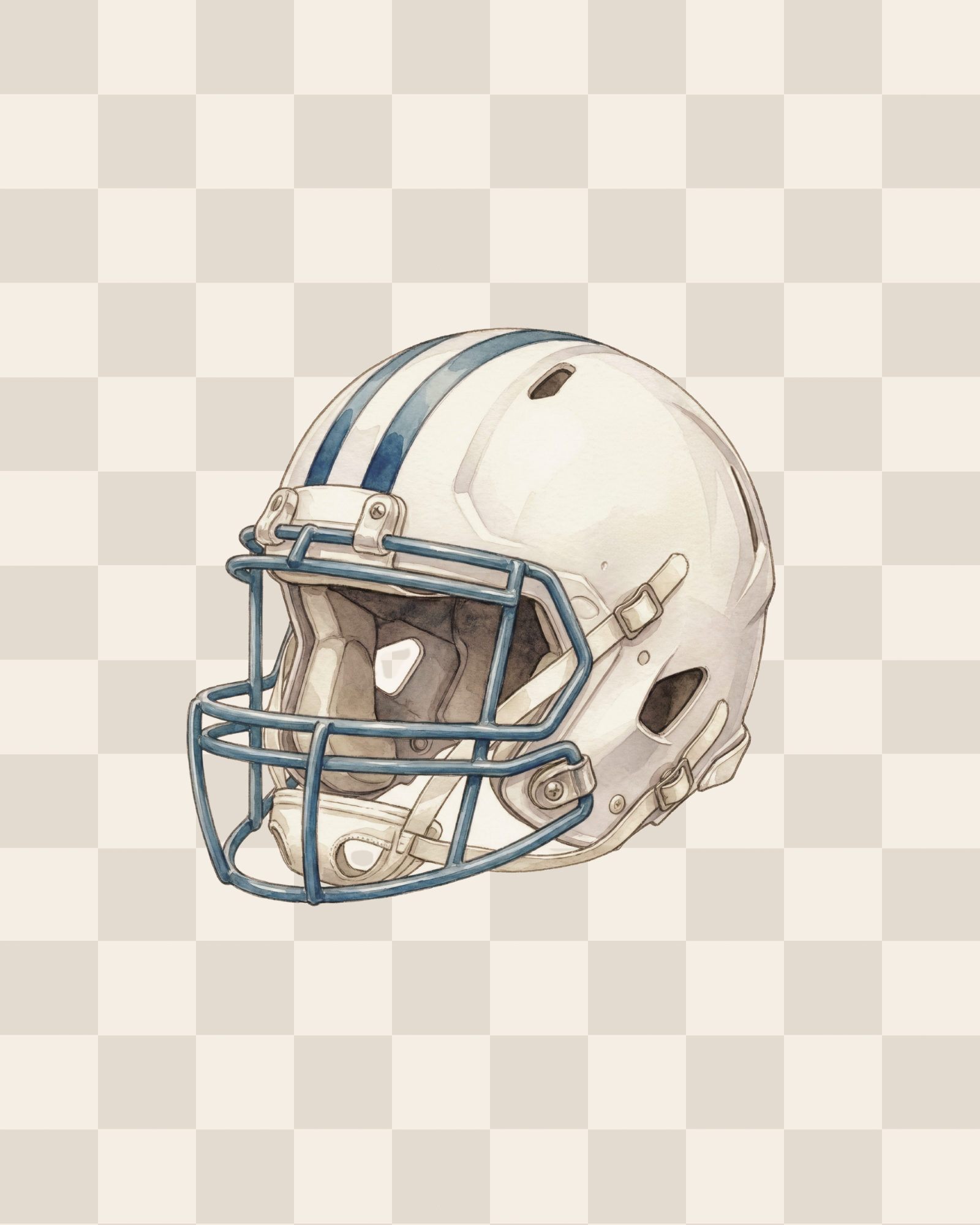 Nursery Art | Football Helmet