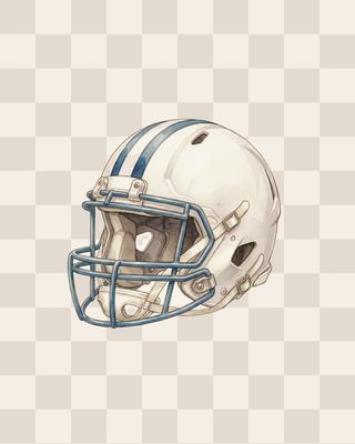 Nursery Art | Football Helmet