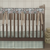 Crib Skirt | Classic Plaid Sage